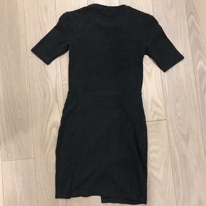 Dark gray Topshop bodycon dress